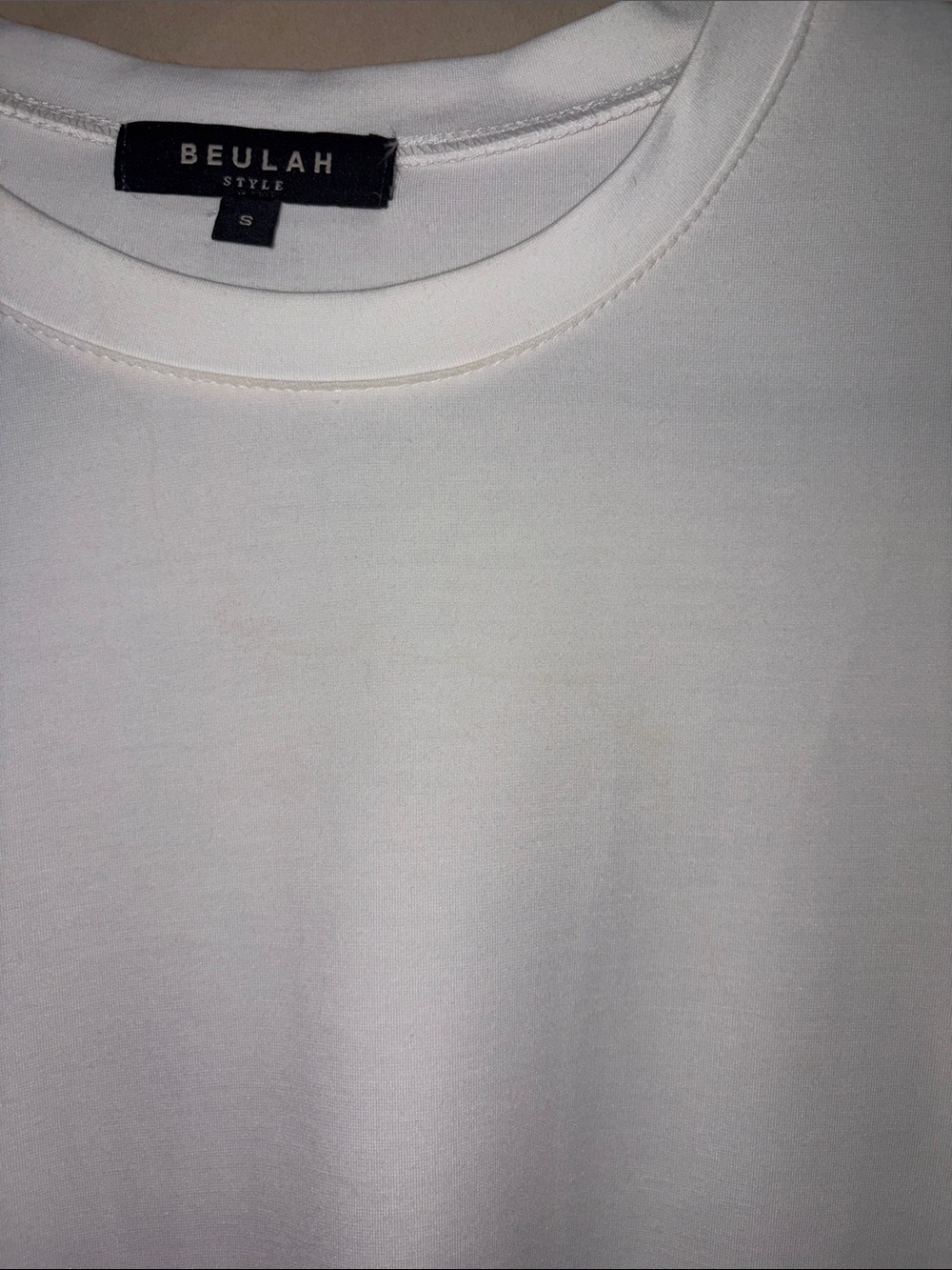 Beulah White Tee With Tulle Ruffles And Iridescent Embellishments Size S - Picture 4 of 8